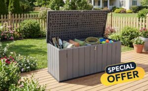 Panana Outdoor Garden Plastic Storage Utility Chest