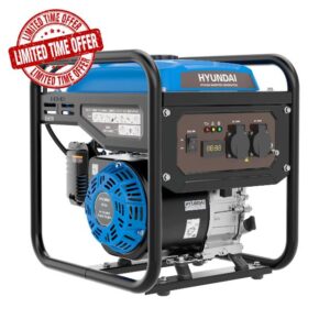 Hyundai 3.3kW / 3300W Petrol Open Frame Inverter Generator
