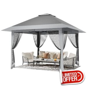 13x13FT Pop-Up Gazebo with Eaves