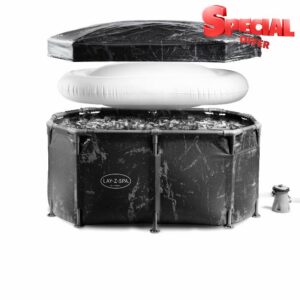 Lay-Z-Spa Glacial Dip Tub - Ice Bath Cold Plunge Tub with Weather-Resistant Cover & Filter Pump