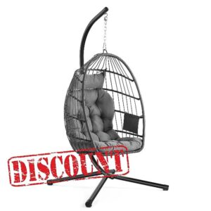 SONGMICS Outdoor Hanging Egg Chair