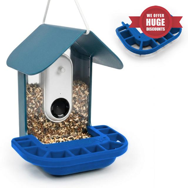 Silicone Perch Extender Compatible with Bird Buddy Feeder – 9" Wide Platform