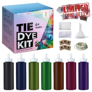 Tie Dye Set - 7 Dark Colours