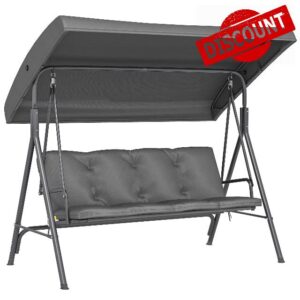 Outsunny 3 Seater Garden Swing Chair