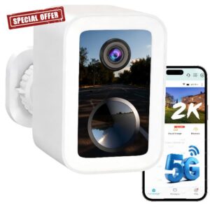 Upgraded 2K Wireless Outdoor Security Camera with Dual-Band 5GHz/2.4G WiFi & Free Cloud Storage | Colour Night Vision