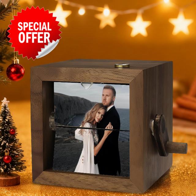 Custom Handcrafted Mechanical Light Flip Photo Box
