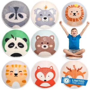 Hacaroa 8 Pcs Kids Carpet Circle Seats