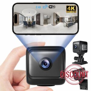 UTOPYANG Mini Spy Camera with Dual-Band WiFi 2.4G/5G