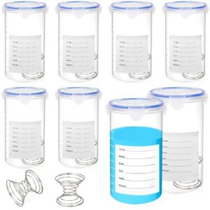 8 Sets Paint Container with Stainless Steel Mixing Ball Touch up Storage Cups with Lids Paint Containers Storage Airtight for Repainting(1500 ml)