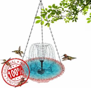Solar Cascade Hanging Bird Fountain