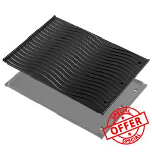 56040 56041 Griddle Grill Replacement Parts for Napoleon Prestige 500 Prestige Pro 500 Built-in lex 485 605 730 Series P500RSIBPSS-3 BIP500RBNSS-3 BIPRO500RBPSS-3 Reversible Cast Iron Griddle Plate