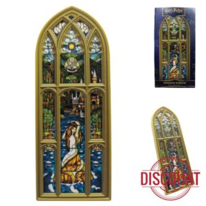 FaNaTtik Harry Potter Mermaid Stained Glass Window Resin Plaque – Triwizard Tournament Black Lake Collectible Deco