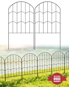 ARIFARO Metal Garden Fence Panels