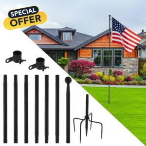 10 FT Flag Pole in Ground