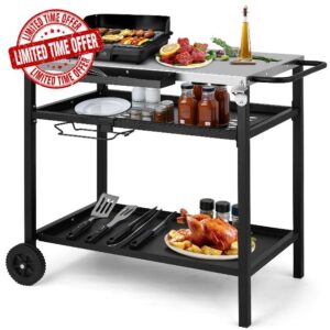 Outdoor Grill Dining Cart