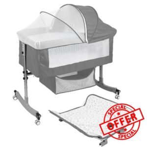 Baby Bedside Crib Baby Crib with with Wheels