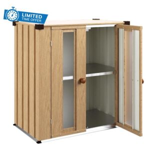 YODOLLA Outdoor Metal Vertical Storage Cabinet