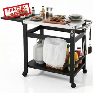LIFERUN Outdoor Grill Dining Cart