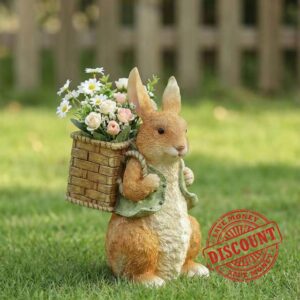 Rabbit Statue Garden Ornaments Outdoor