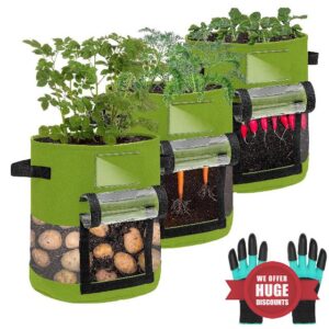 Potato Grow Bags 3 Pack 10 Gallon