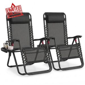 SONGMICS Set of 2 Zero Gravity Reclining Chairs