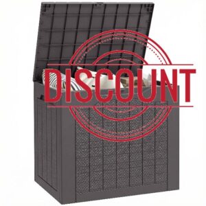 Outsunny 93L Plastic Garden Storage Box