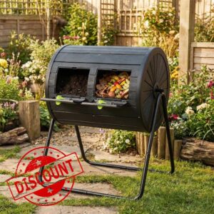 Dual Chamber Garden Compost Bin
