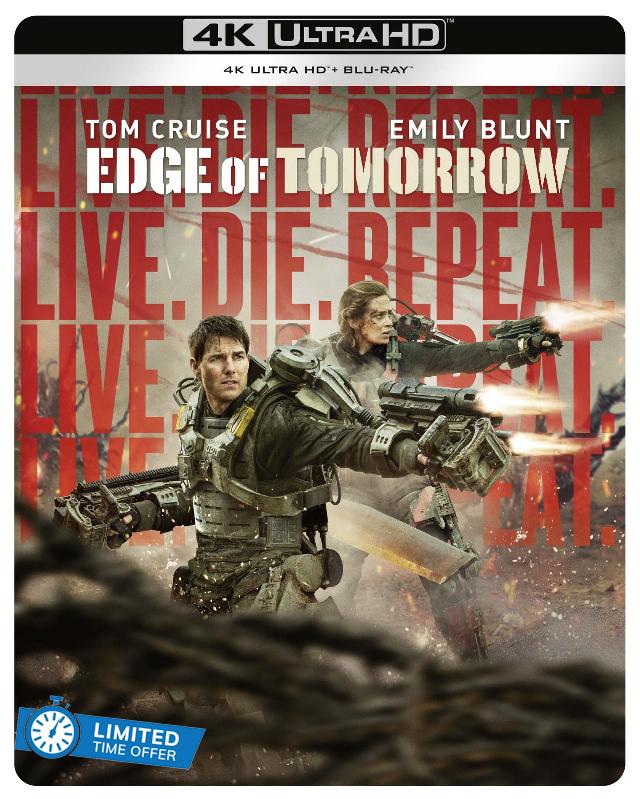 Edge of Tomorrow Steelbook [4K Ultra HD] [2014] [Blu-ray] [Region Free] [2022]
