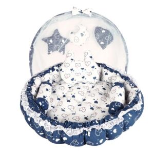 AD's Cuddle Premium Baby Nest Pod with Mosquito Net & Bedding Set