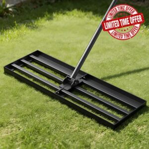 Lawn Leveling Rake 76cm - Adjustable 119-196cm Handle