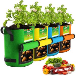 4Packs Colorful Potato Grow Bags