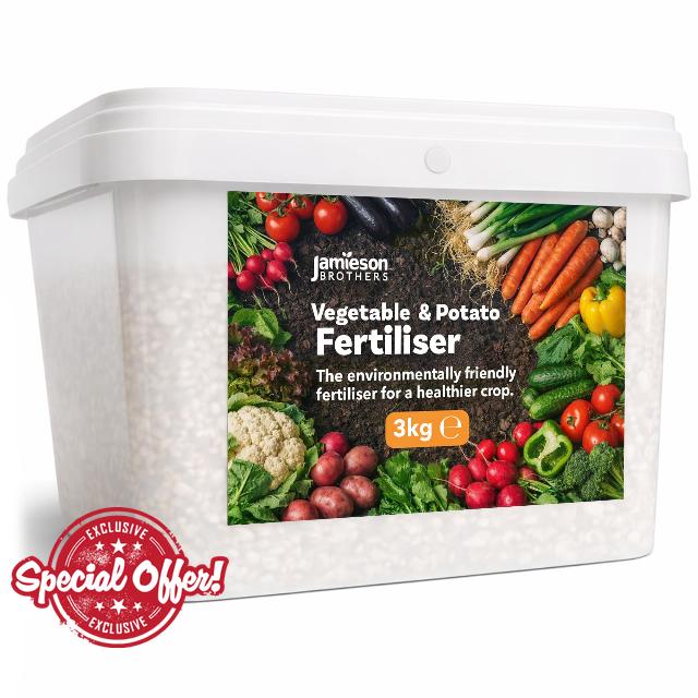 Potato Fertiliser 3kg Tub - NPK 14-10-18 with Magnesium & Sulphur - Crop Feed for Seed Potatoes