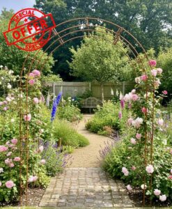GAP GARDEN PRODUCTS Classic Garden Arch – Heavy Duty 12mm Solid Steel