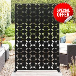 Decorative Garden Privacy Screen with Stand