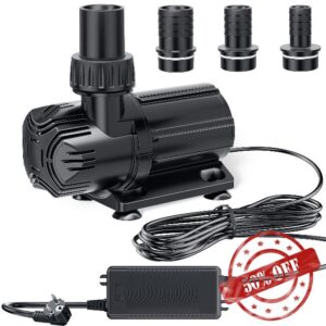 POPOSOAP 1200 GPH DC Pond Pump