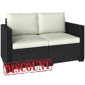 Outsunny 2 Seater Rattan Sofa