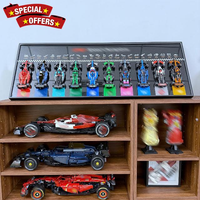 Display Frame Compatible with Speed Champions F1 10Cars 77242-77251