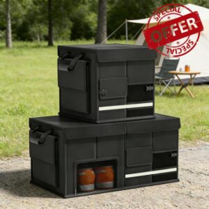 Car Boot Organiser Storage Box with Non-Slip Base Wear-resistant