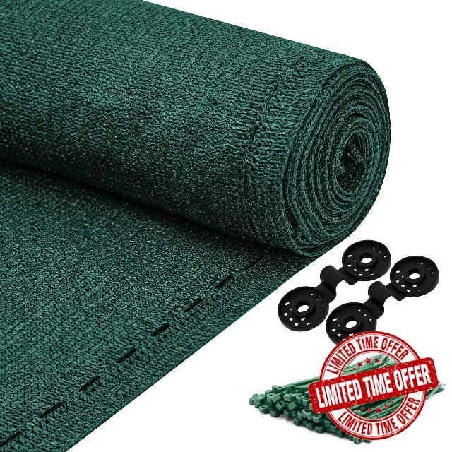 SG Traders Privacy Netting 1.8m x 20m - Garden Privacy Screen 230 GSM