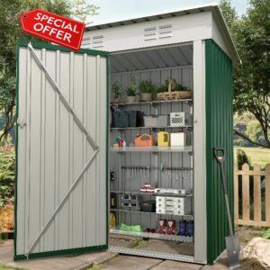 5x3 FT Metal Outdoor Storage Shed