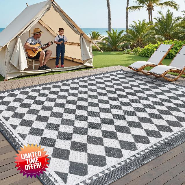 Outdoor Rug for Patios Waterproof