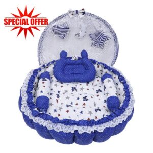 AD's Cuddle Premium Baby Nest Pod with Mosquito Net & Bedding Set