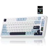 AULA S75Pro Wireless Gaming Keyboard 75 Percent,BT5.0/2.4G/USB-C Mechanical Keyboards with Screen...
