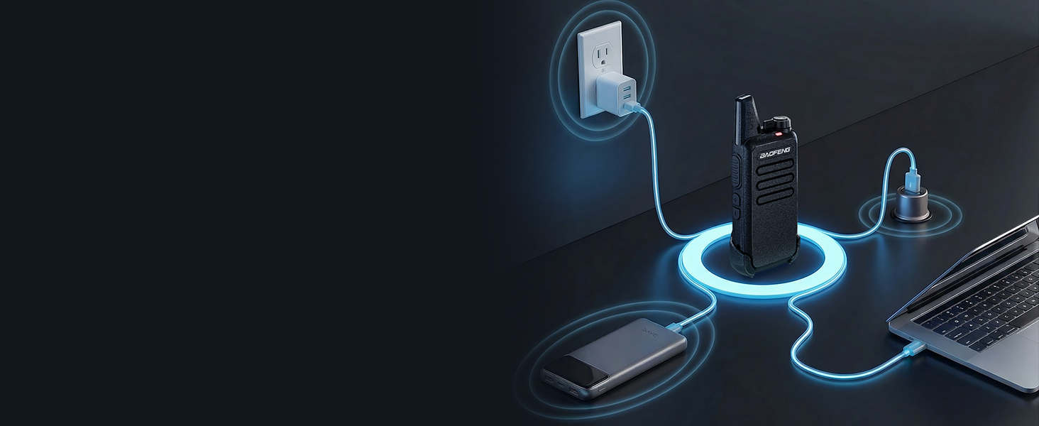 Series of dark images showing glowing blue LED lighting or charging indicators, possibly for electronic devices.
