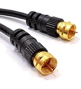 kenable RF TV Freeview Plug to Plug White Aerial Lead Cable with Coupler 0.5m [0.5 metres]