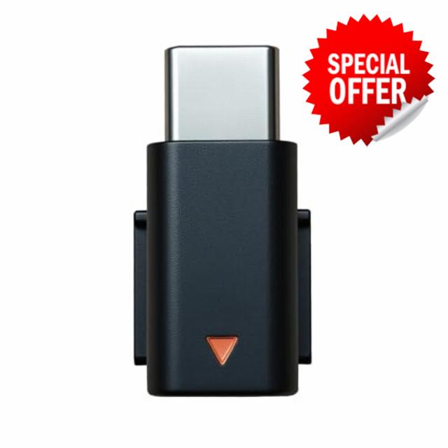 Original Mobile Phone Adapter Type-C Compatible with DJI Mic Mini/Smartphone/PC/Mac Connector OEM Accessories Wireless Microphone Receiver USB-C for DJI Mic Mini Receiver Only