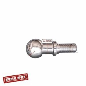 Trailer Hitch Ball Special Lengthen Chrome Hitch Mount Tow Ball 50mm 2 INCH Shank Dia Coupling Trailer Parts RV Camper Caravan Accessories(Type C)