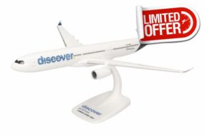 Herpa Snap-Fit airplane model Discover Airlines Airbus A330-300