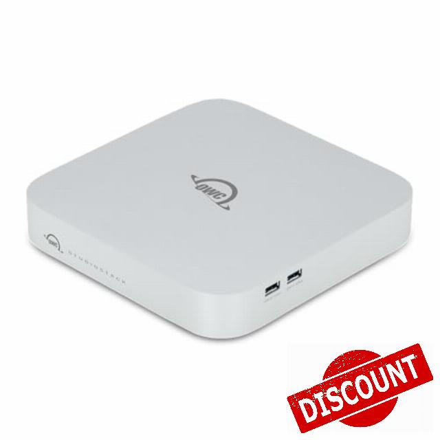OWC StudioStack Enclosure Thunderbolt 5 Dual-Drive Hybrid Storage and Connectivity Hub That Perfectly Stacks with Mac Studio and 2018-2023 Mac minis. Also Compatible with Other Mac and PC Devices.