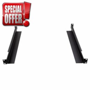 kenable 1U Adjustable Server Rack Rails 4 Post Mount L Bracket Kit 53cm to 81cm Depth for 19 inch Cabine